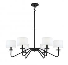  M10092MBK - 6-Light Chandelier in Matte Black