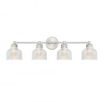 Savoy House Meridian M80036BN - 4-Light Bathroom Vanity Light in Brushed Nickel