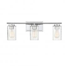 Savoy House Meridian M80038CH - 3-Light Bathroom Vanity Light in Chrome