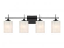  M80085MBK - 4-Light Bathroom Vanity Light in Matte Black