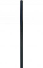  2500-BK - 8'x2.95"x.072" ALUMINUM POST BLACK - DIRECT BURIAL