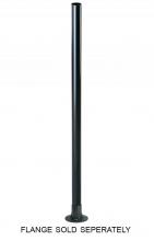  2600-BK - 8'x2.95"x.072" ALUMINUM POST BLACK - DIRECT BURIAL