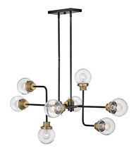  40698BK - Medium Eight Light Linear