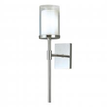  8970-CH-CL - Kimberly 16.75'' High 1-Light Sconce - Chrome