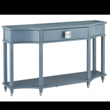  3000-0283 - Maya Blue Linen Console Table