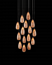 Currey 9000-0905 - Rame 15-Light Round Multi-Drop Pendant