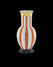  1200-0391 - De Luca Large Coral Strip Vase