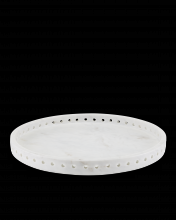  1200-0592 - Freya Large White Marble Tray