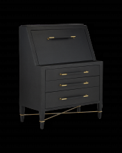  3000-0268 - Verona Black Secretary Desk