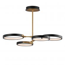 ET2 E24322-BKGLD - Hoopla-Chandelier